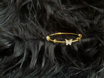 Butterfly 18k gold plated bracelet